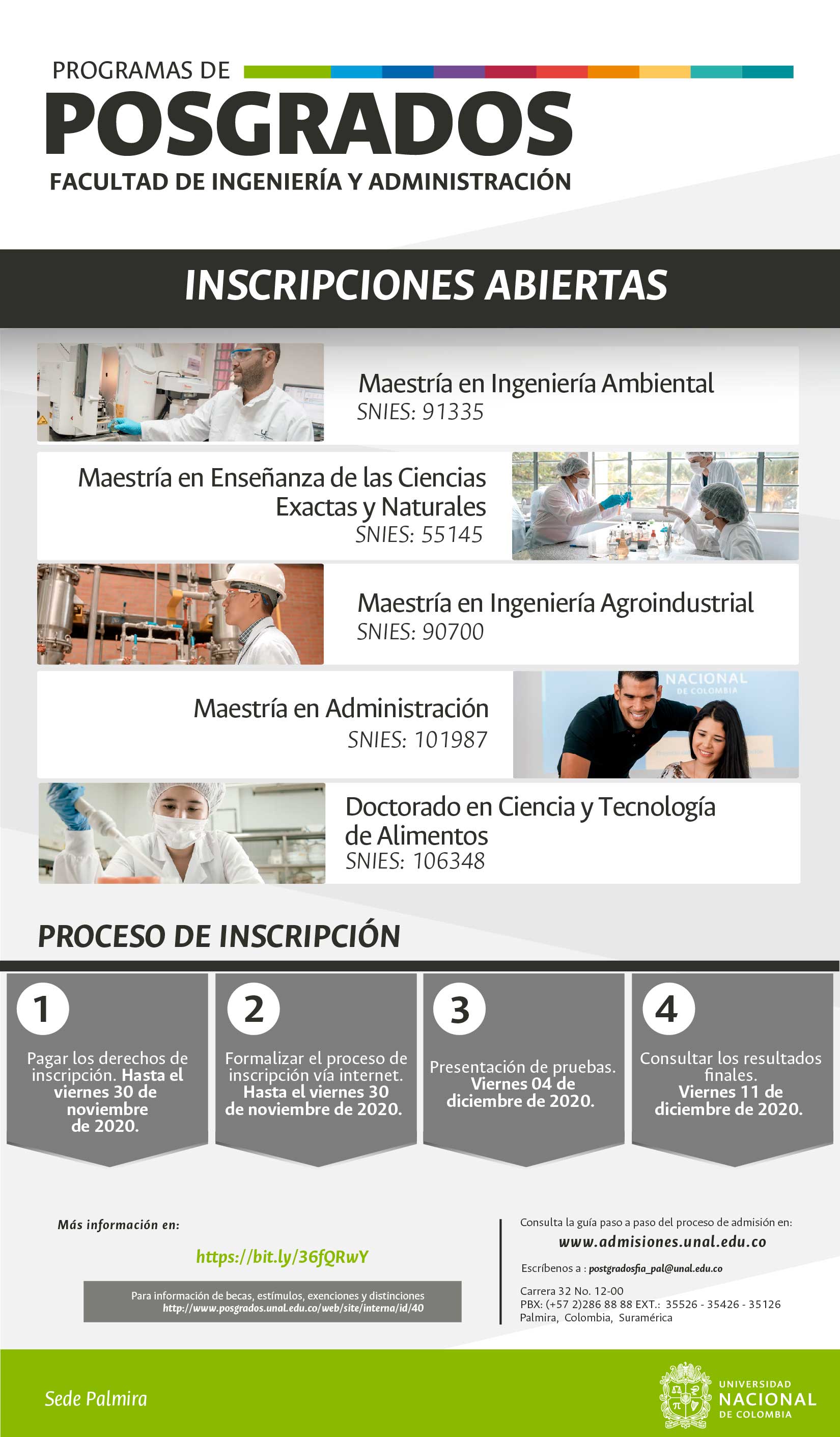 Universidad Nacional de Colombia sede palmira educación superior El País 2020 universidades