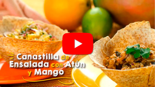 Canastillas de atún y mango Alimentación Saludable