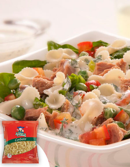 Ensalada de corbatines con atún Alimentación Saludable