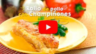 Rollo de pollo con champiñones Alimentación Saludable
