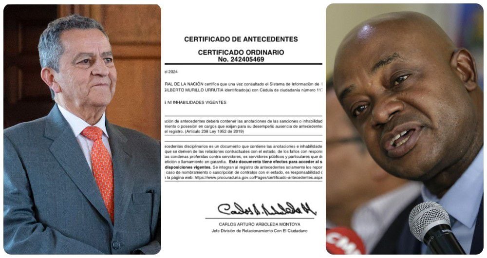 José Antonio Salazar, Luis Gilberto Murillo y el certificado de la Procuraduría.