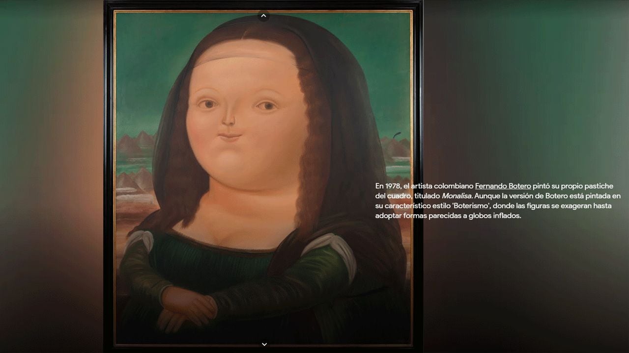 Monalisa de Botero en Google Arts & Culture