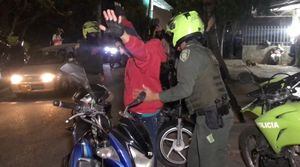 Controles a motociclistas en Bucaramanga.