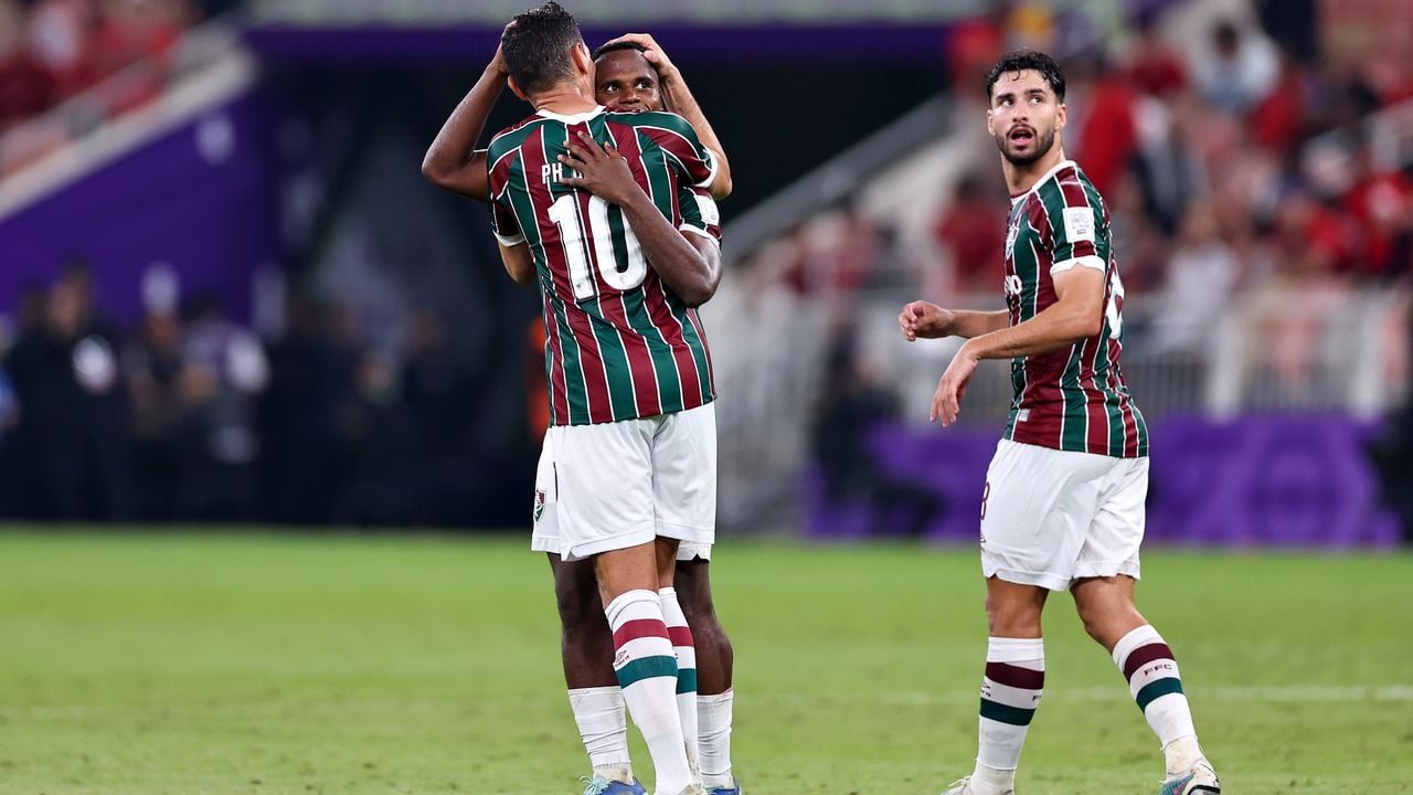 Fluminense celebrando uno de los tantos que le dio el paso a la gran final del Mundial de Clubes 2023.