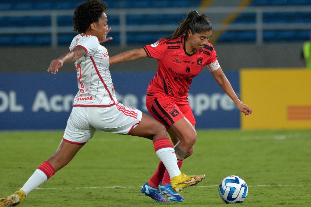 Imagen del partido de la segunda fecha de la Copa Libertadores femenina 2023.