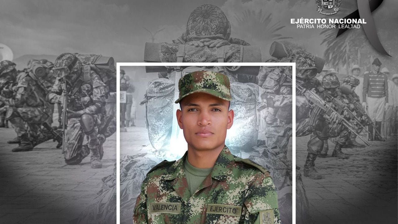 Soldado fallecido en medio de combaes en el Cauca, el 20 de enero de 2024.
