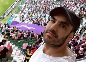 El actor vio en vivo y en directo la final del Mundial Qatar 2022.