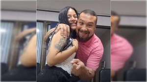 Ilberth Escobar junto a su hija Shayra, a quien le dedicó unas palabras en su cuenta de Facebook.