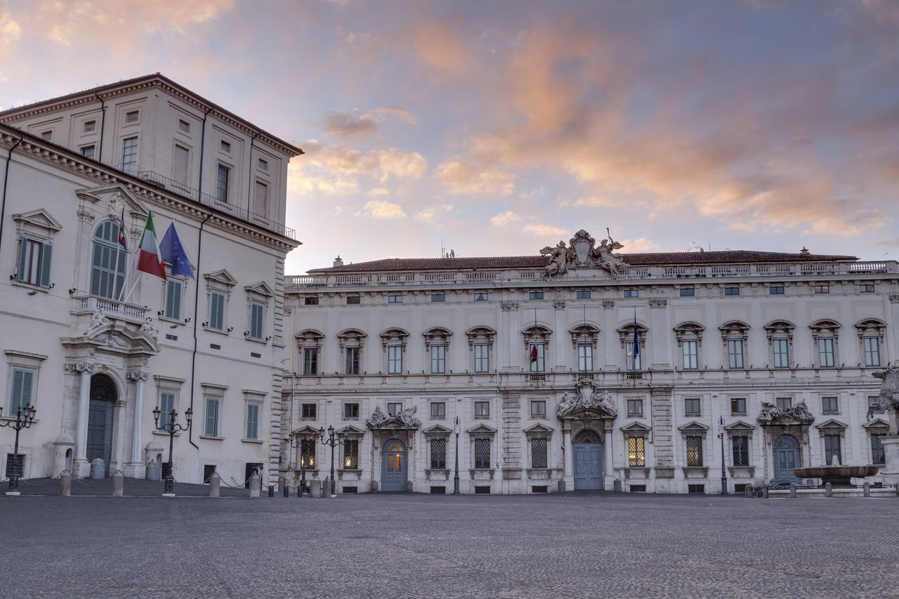Palazzo del Quirinale in Rome. It is the residence of the Head of State.