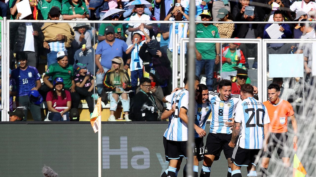 Imágenes del partido entre Bolivia y Argentina por la segunda jornada de las eliminatorias sudamericanas al Mundial del 2026