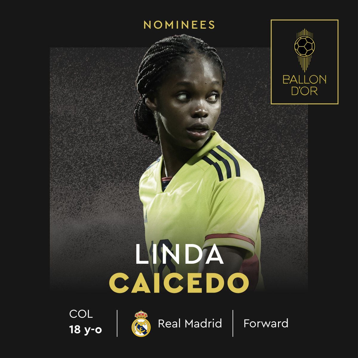 Nominación de Linda Caicedo.