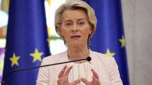 La Unión Europea busca opciones para reducir el riesgo de su dependencia de China. Archivo presidenta de la Comisión Europea, Ursula Von der Leyen.