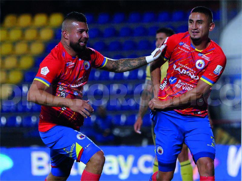 Jerson Malagón celebra su gol ante Águilas Doradas