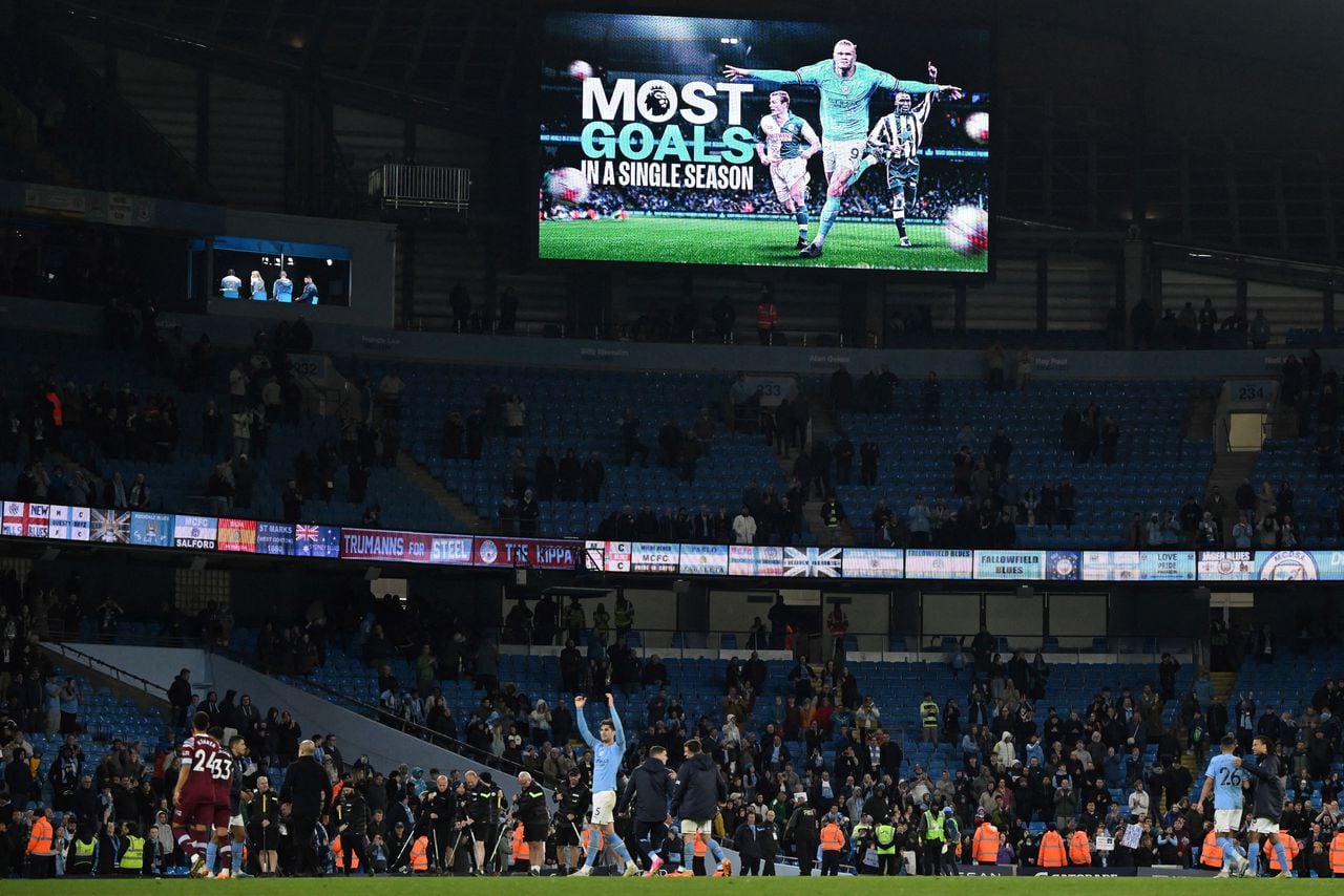 Imagen del partido entre Manchester City y West Ham por la Premier League de Inglaterra 2022-2023.