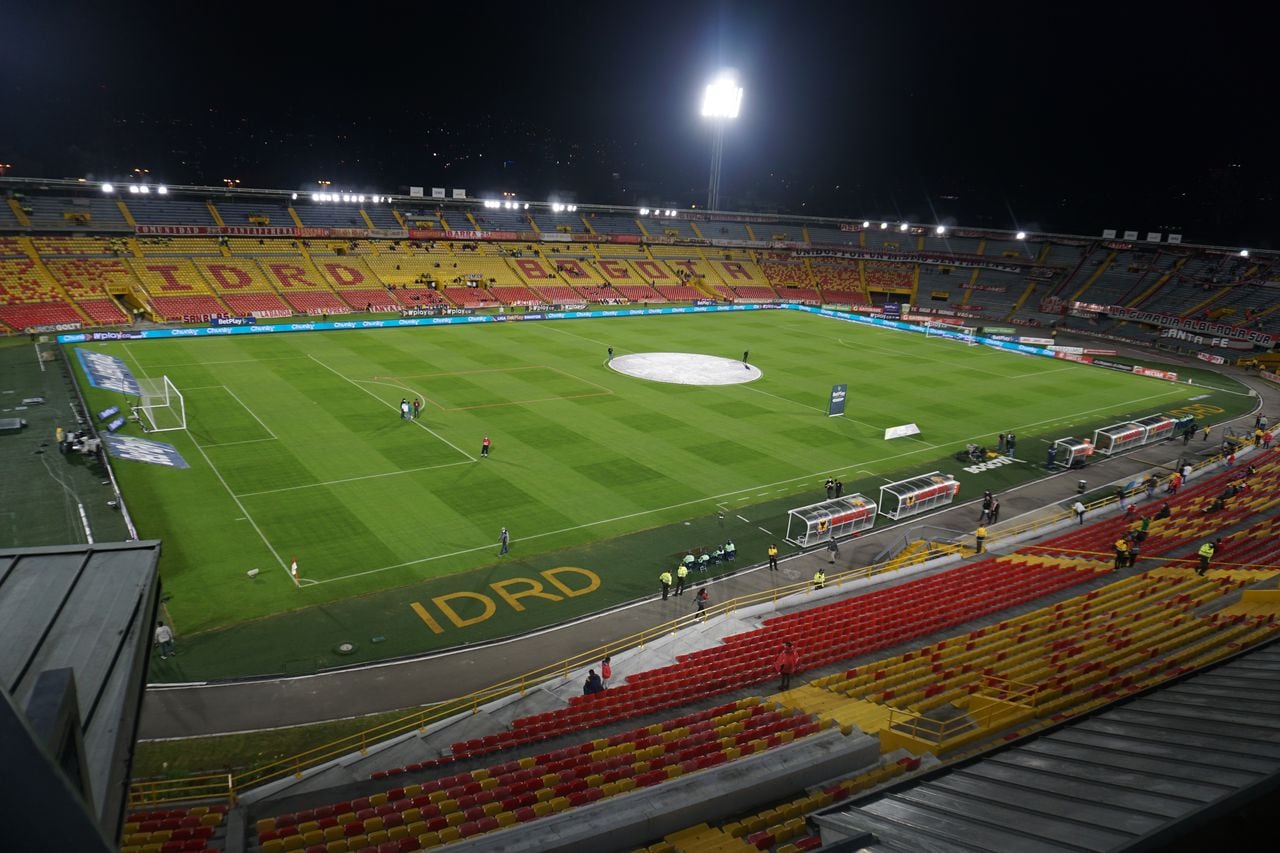 General view of the Nemesio Camacho El Campin stadium prior the BetPlay League match between Independiente Santa Fe and Atletico Nacional in Bogota, Colombia, on August 4, 2021. (Photo by Daniel Garzon Herazo/NurPhoto via Getty Images)