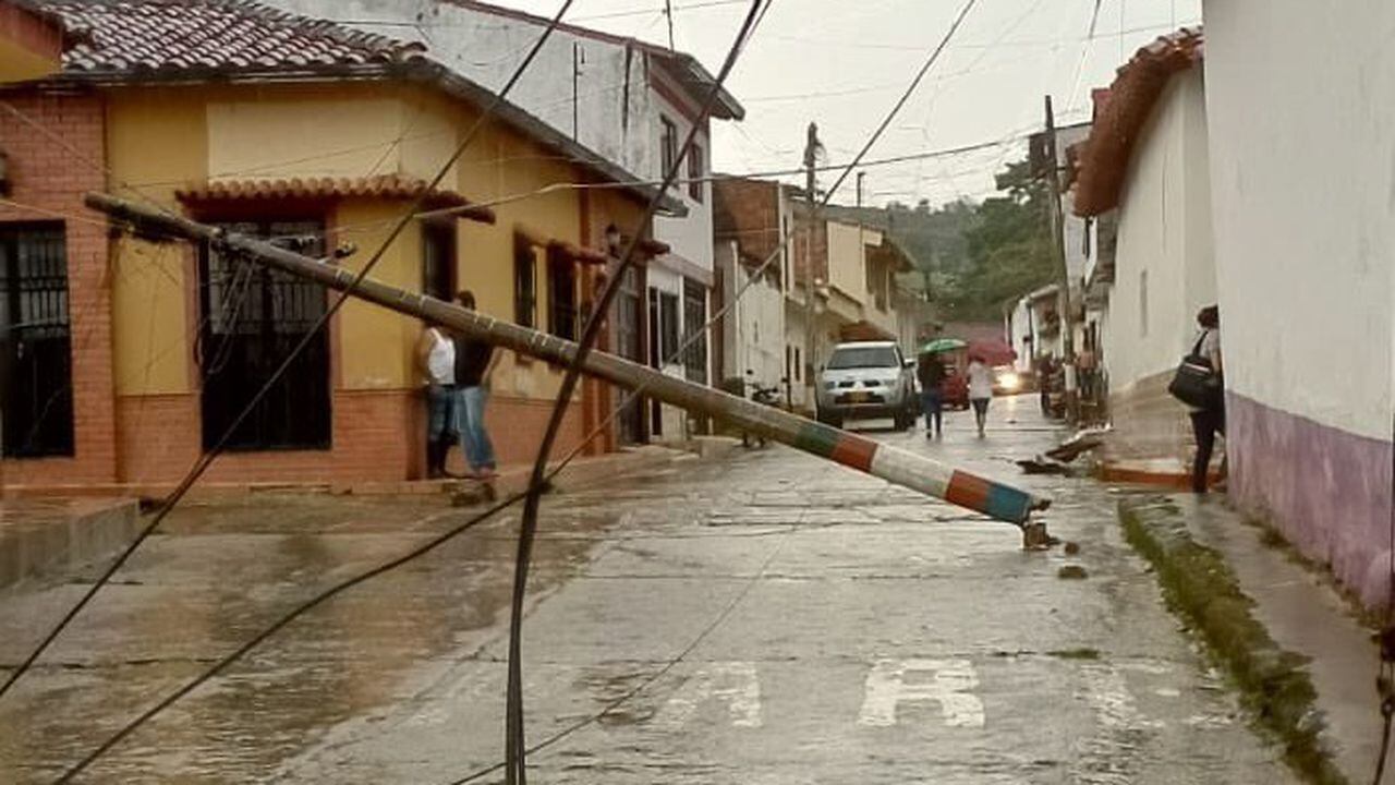 Intensas lluvias en Charalá - Santander.