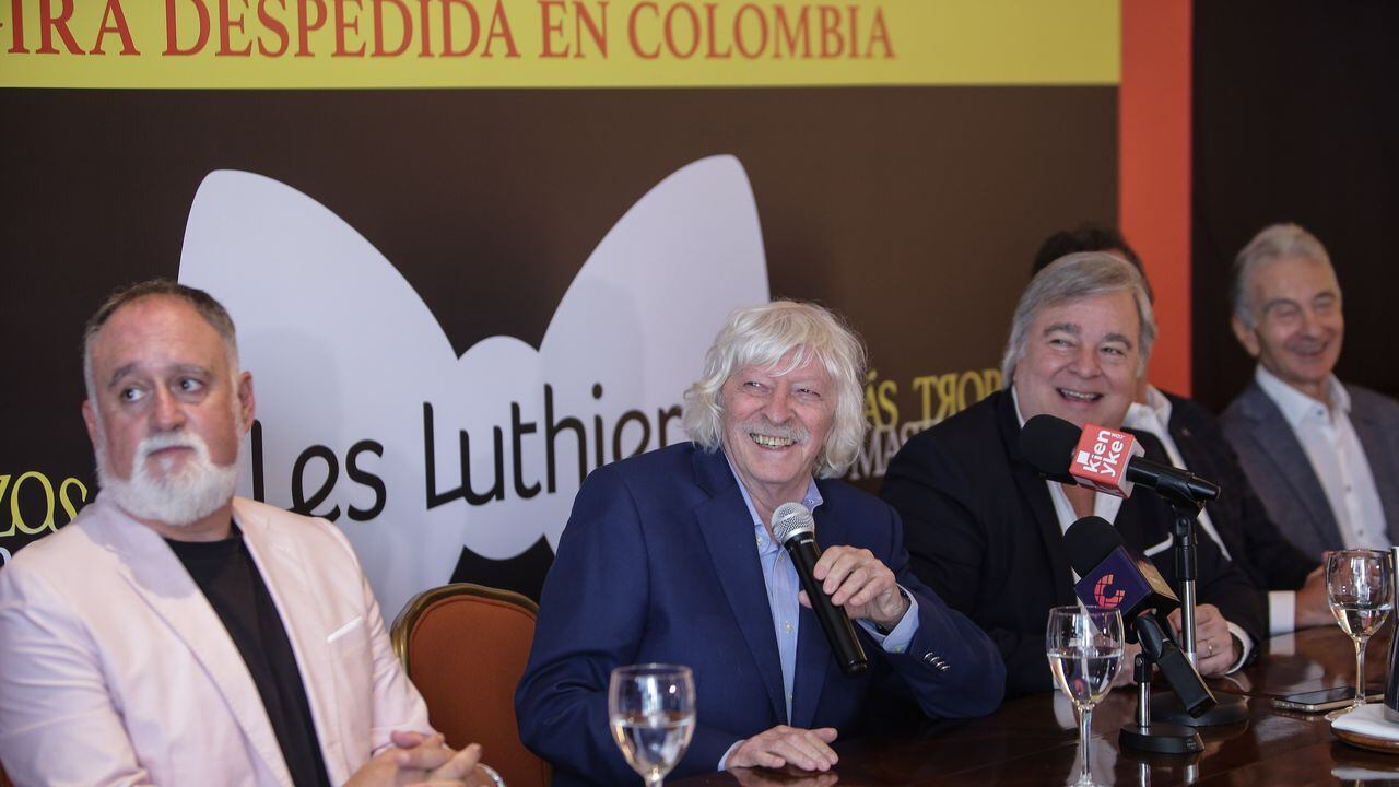 El grupo Argentino Les Luthiers realizó una rueda de prensa previo a su presentación en el Movistar Arena el próximo 4 de mayo.