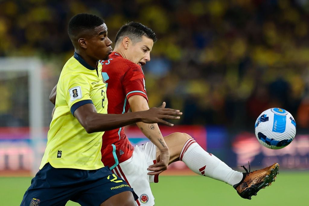 James Rodríguez en el Ecuador vs. Colombia