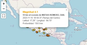 Varios sismos se han presentado en México en las últimas horas