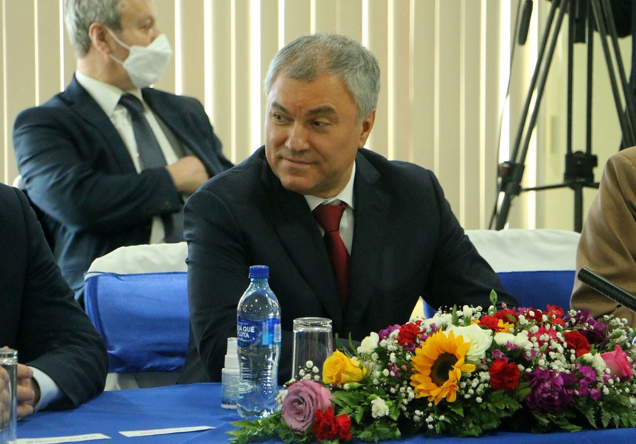 Vyacheslav Volodin, presidente ruso de la Duma (Cámara Baja del Parlamento).