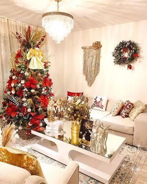 Melissa Martínez, periodista deportiva colombiana, compartió en Instagram las imágenes de la decoración navideña en su casa. En la imagen, el árbol de Navidad y adornos que la soledeña puso en su sala.