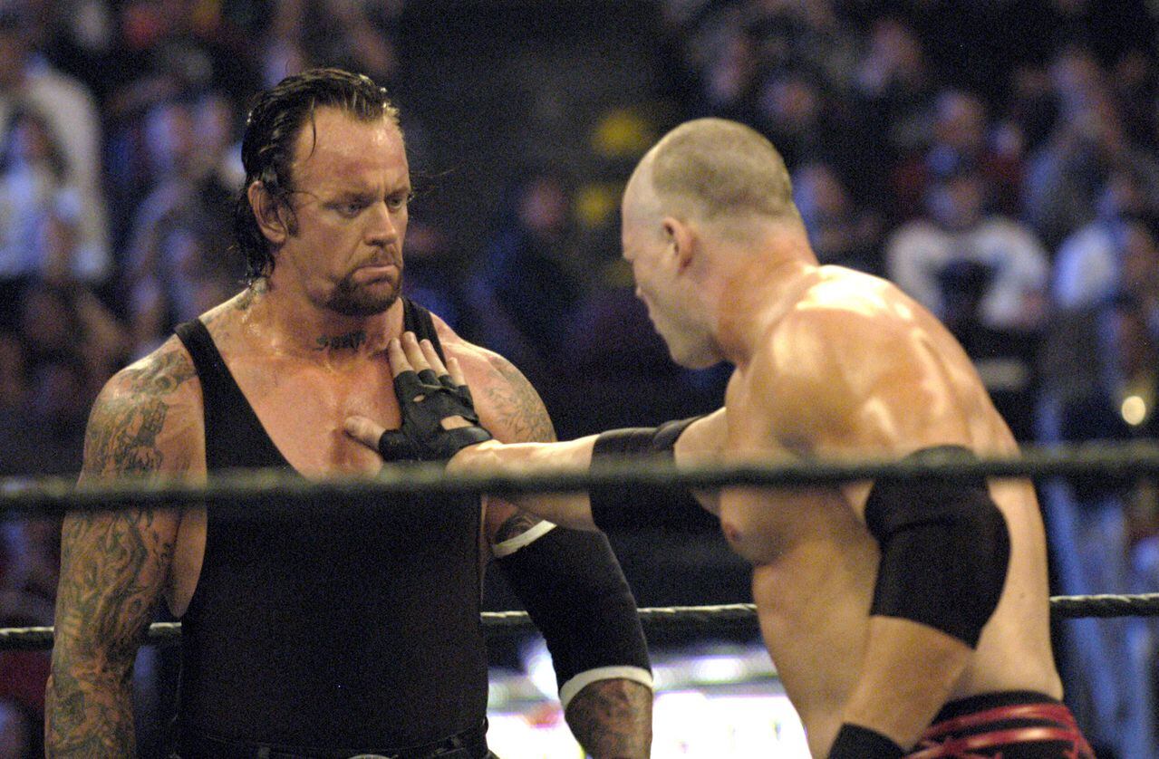 The Undertaker vs Kane durante Wrestle Mania XX en el Madison Square Garden en la ciudad de Nueva York
