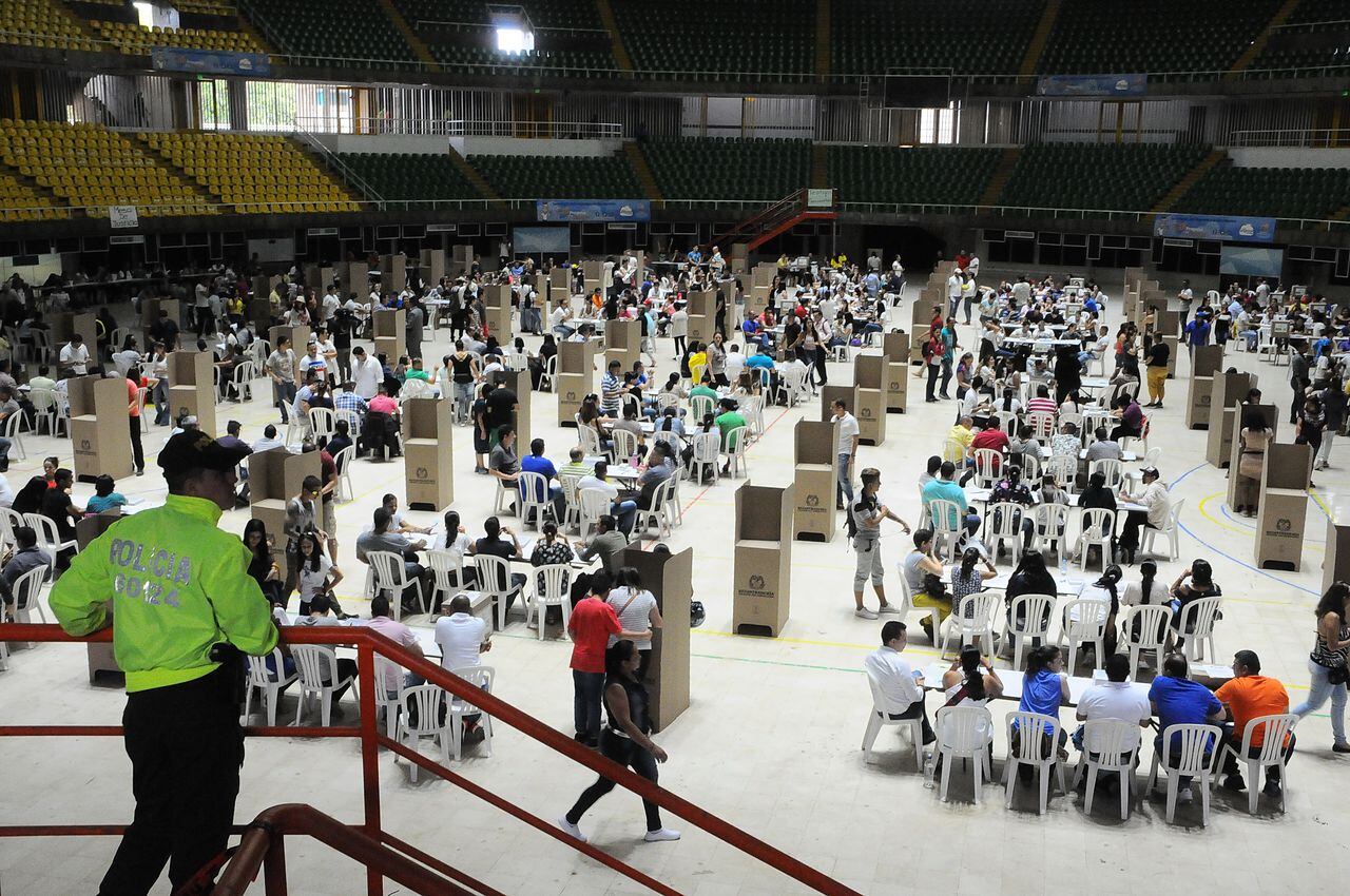 Cali: Votación en elecciones ( Archivo). foto José L Guzmán oct 27-23. EL País
