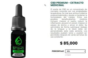El aceite de cannabis con alerta del Invima se vende irregularmente por precios que van de los 55.000 a los 95.000 pesos colombianos.