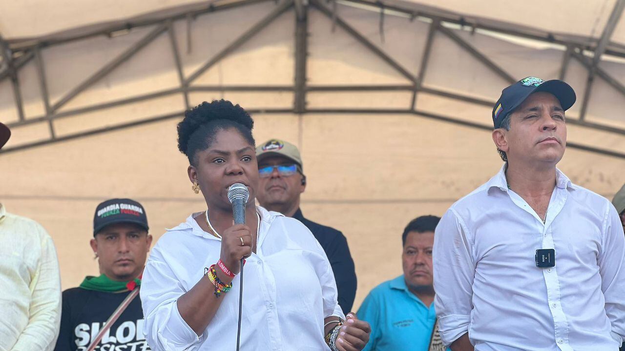 La vicepresidenta de Colombia asistió a las marchas de este 1 de mayo.