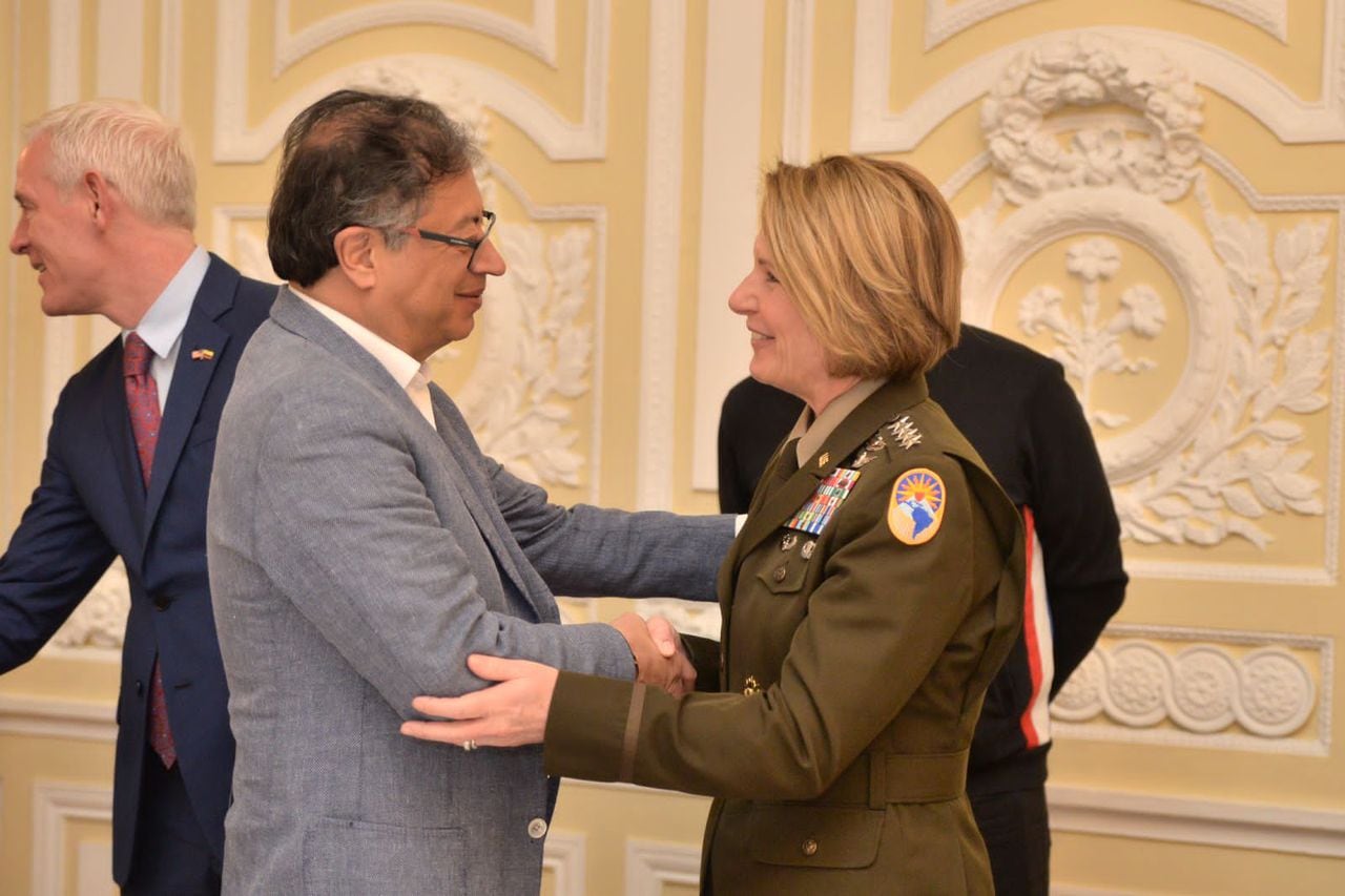 Reunión del presidente Gustavo Petro con la comandante del Comando Sur de los Estados Unidos, Laura Richardson.