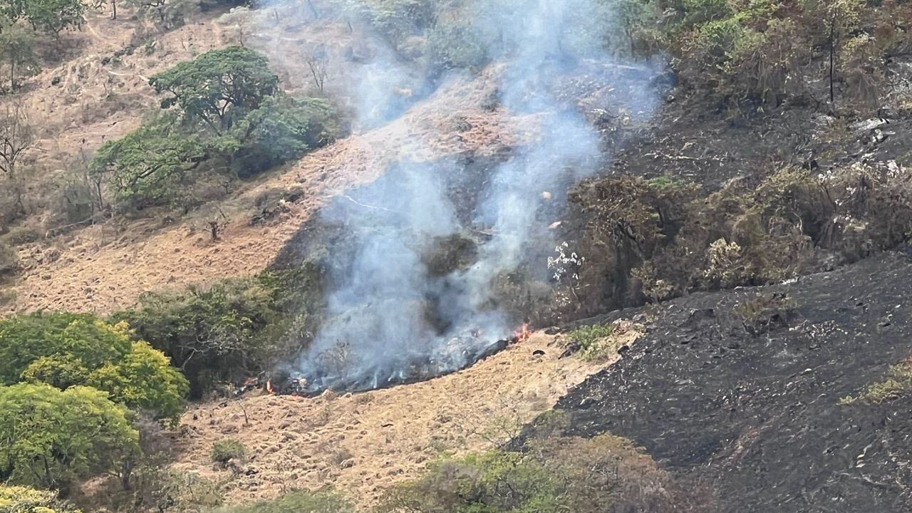 Las llamas ya han consumido 700 hectáreas en Yaguará y otras zonas.