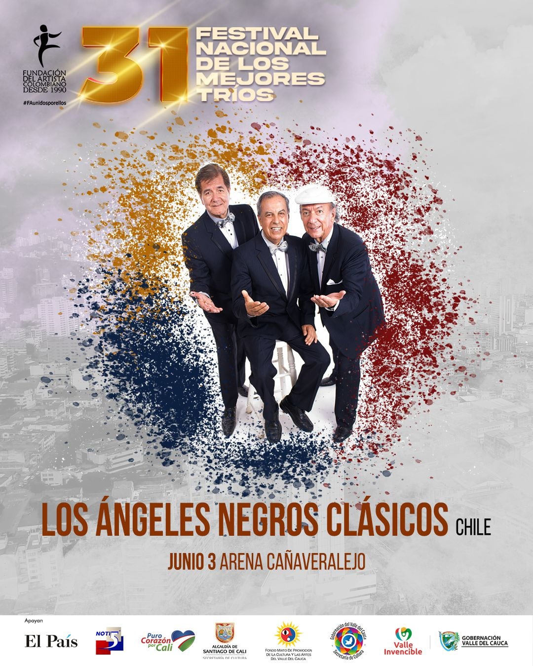 Los Ángeles Negros de Chile se presentan el 3 de junio en Arena Cañaveralejo.