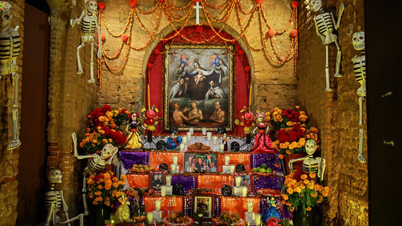 Altar Día de los Muertos en México.