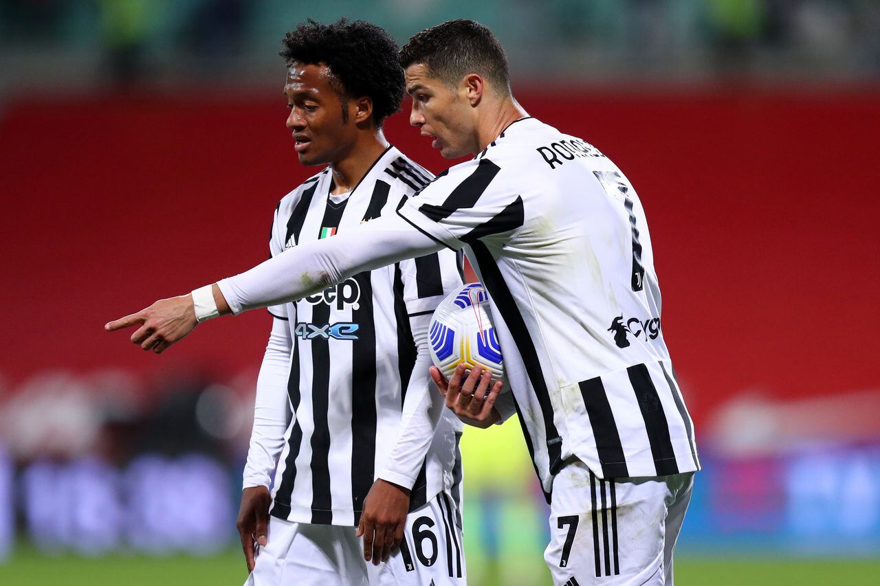 Cuadrado y Ronaldo, juntos, en la Juventus