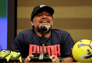 Diego Maradona, exfutbolista argentino
