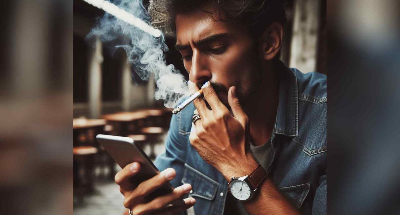 Los fumadores ignoran que el humo del cigarrillo puede dañar su celular.