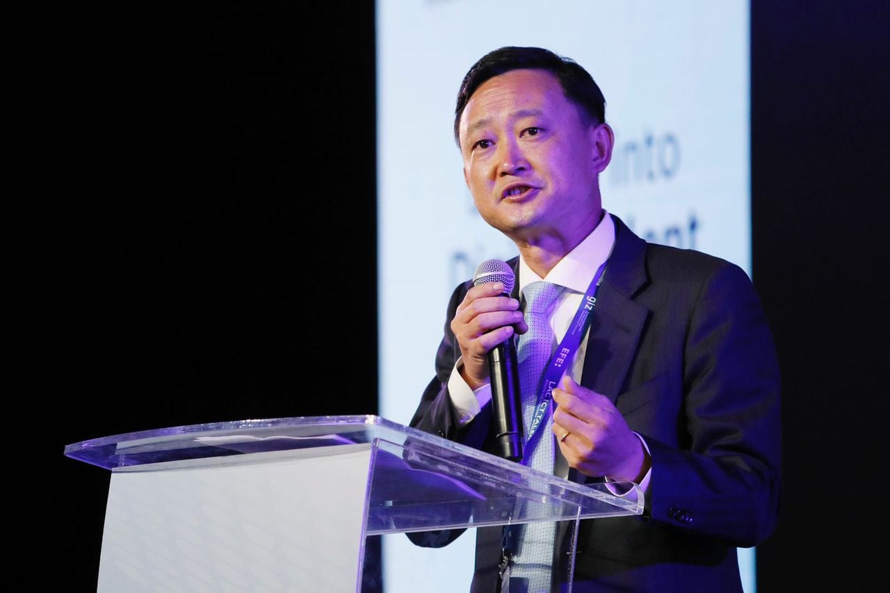 Jeff Wang, presidente del Departamento de Asuntos Públicos y Comunicaciones de Huawei en el LAC ICT Talent 2023.