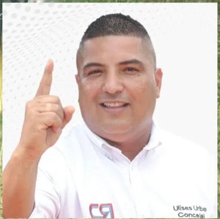 El concejal Ulises Uribe fue víctima de un accidente de tránsito.