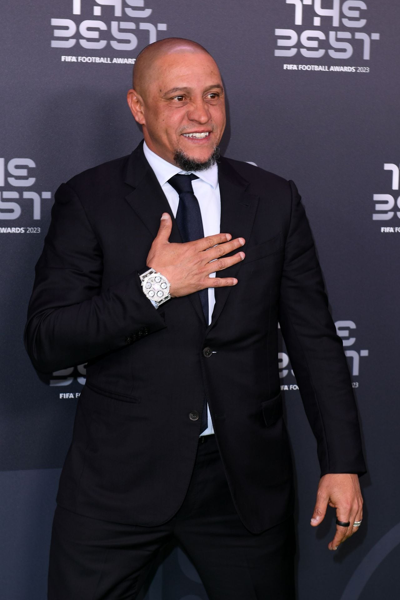 Roberto Carlos, presente en la gala de los premios 'The Best'.