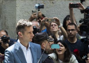 Former Olympic handball player and husband of Spain's Princess Cristina, Inaki Urdangarin leaves the courthouse in Palma de Mallorca, on the Spanish Balearic Island of Mallorca on June 13, 2018. The Spanish king's brother-in-law was sentenced on appeal to five years and 10 months in jail on June 12, 2018 for embezzling millions of euros, the Supreme Court said, in a sensational case that shamed the royals. The 50-year-old will now go to jail unless he makes a successful final appeal to the Constitutional Court -- a possibility regarded as unlikely. (Photo by JAIME REINA / AFP)