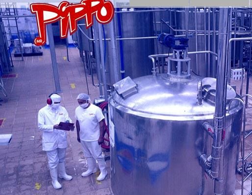 Imagen de la planta de Alimentos Pippo. El Invima hizo inspección encontrando adulteración en la leche.