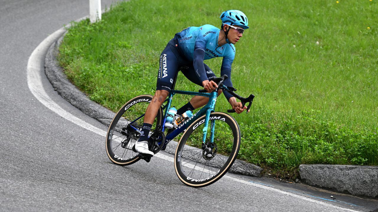 VALAIS - THYON 2000, SWITZERLAND - APRIL 29: Harold Tejada of Colombia and Astana Qazaqstan Team competes during the 6th Tour De Romandie 2023, Stage 4 a 161.6km stage from Sion to Valais - Thyon 2000 (2090m) / #UCIWT / on April 29, 2023 in Sion, Switzerland. (Photo by Dario Belingheri/Getty Images)