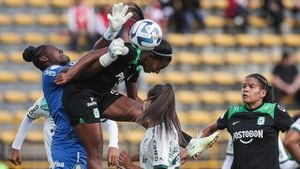 Imagen de la victoria de Palmeiras sobre Nacional por la tercera jornada de la Copa Libertadores Femenina 2023.