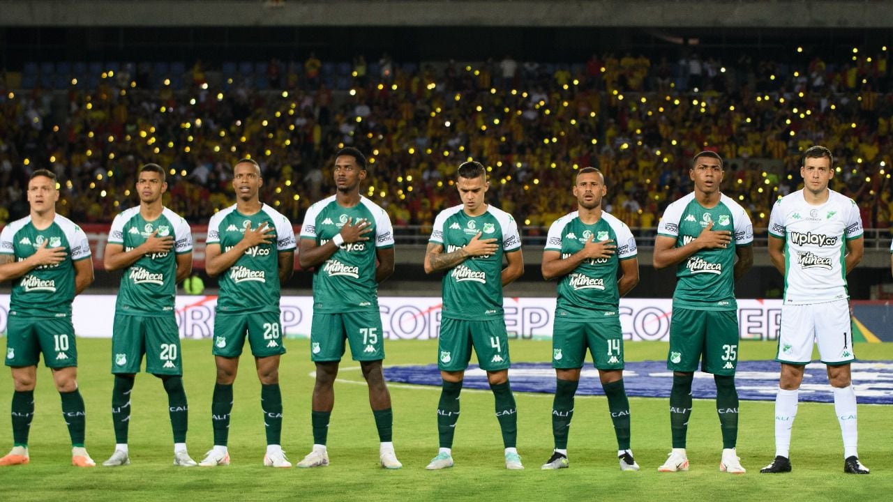 Imagen del partido entre Deportivo Pereira y Deportivo Cali por la fecha 1 del primer semestre de la Liga colombiana 2024.