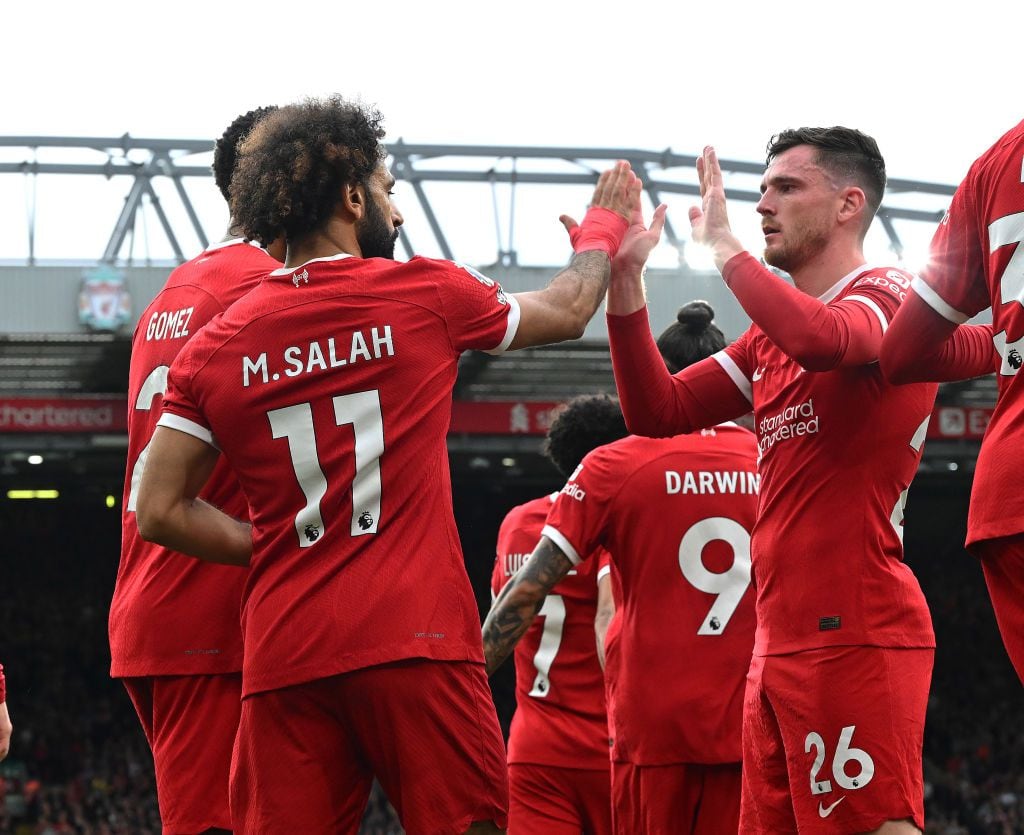 Liverpool festeja una victoria en la Premier League