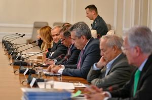 Reunión presidente Petro con 14 gobernadores electos