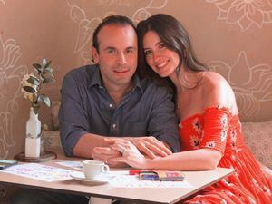 Alejandro Eder, y su esposa Taliana Vargas.