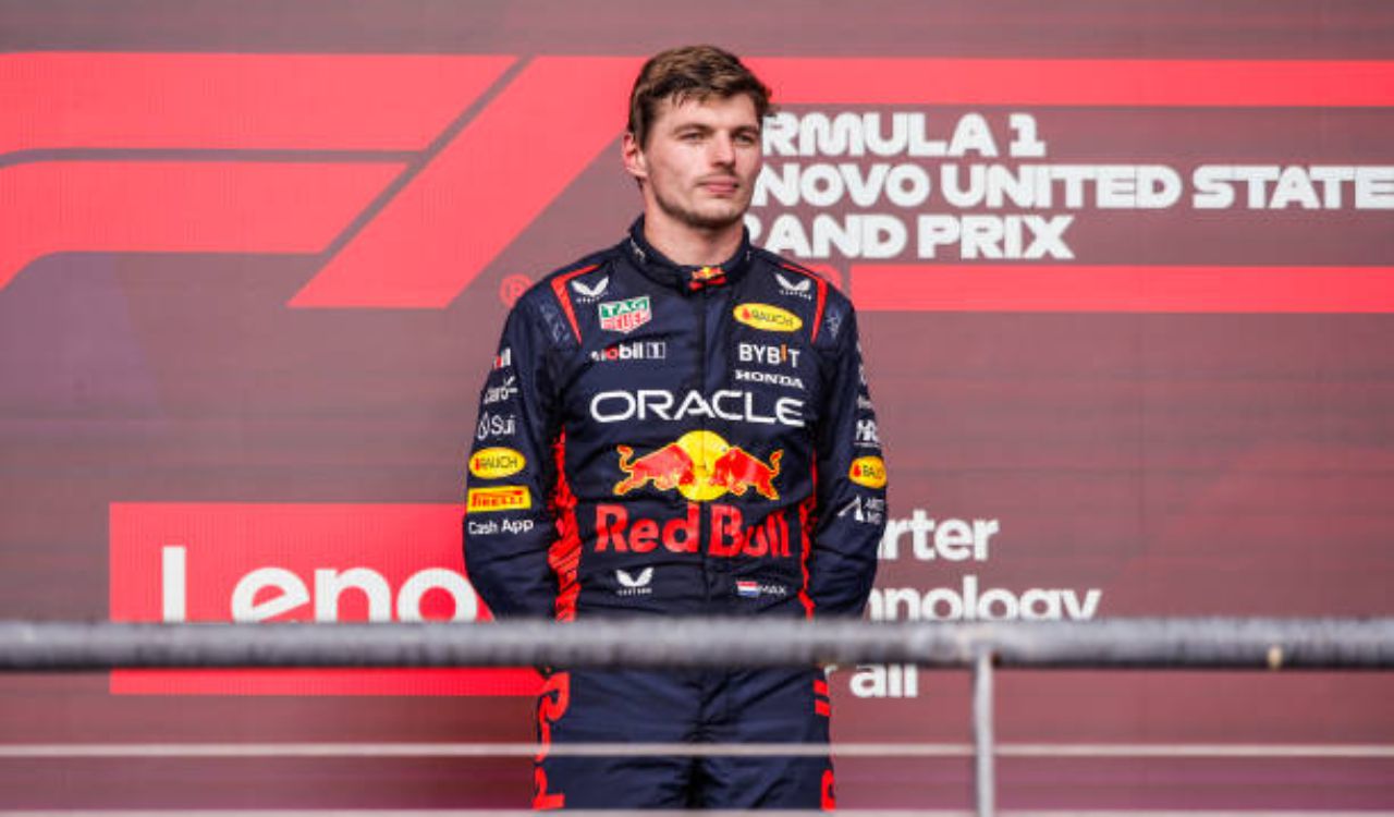 Max Verstappen tras ganar en el GP de los Estados Unidos.