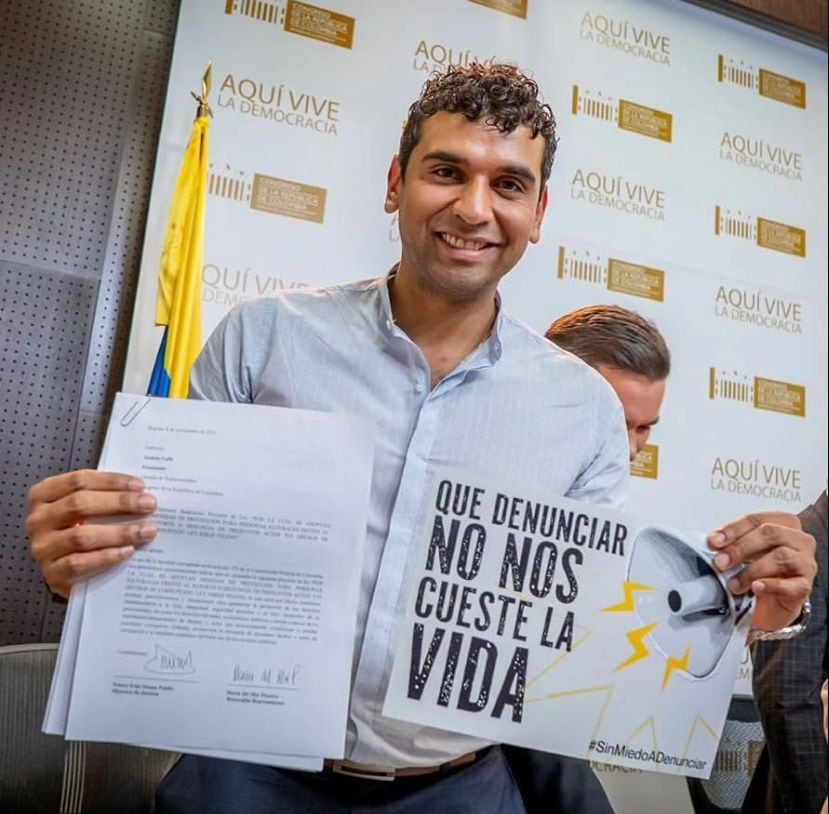 El expresidente de la Cámara Andrés Racero apoyo la iniciativa.