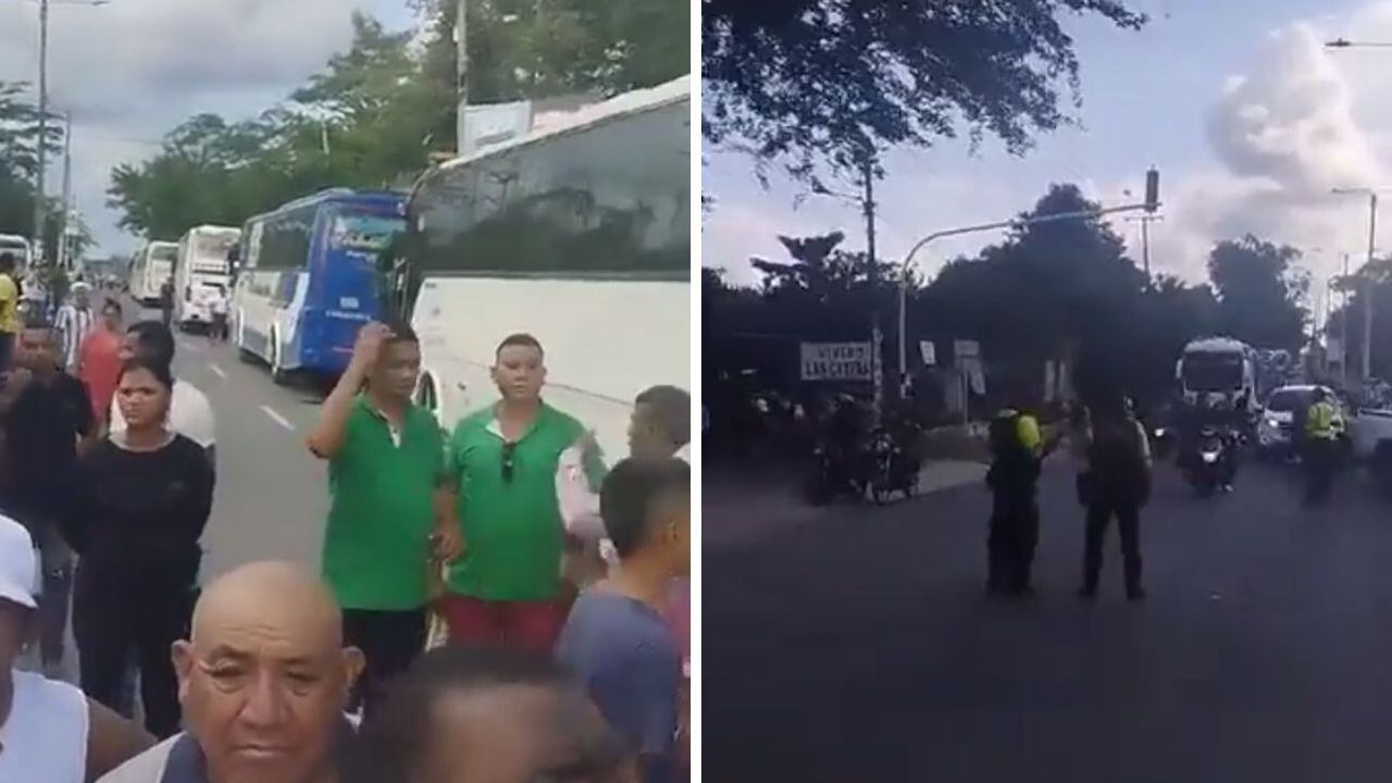 Conductores y protestantes se quedaron "varados" y no asistieron a las manifestaciones en el centro del país.